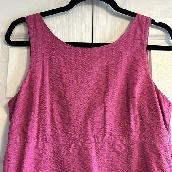 J.Crew Women’s Magenta Textured Tank Dress - Size 4 - Picture 2 of 6